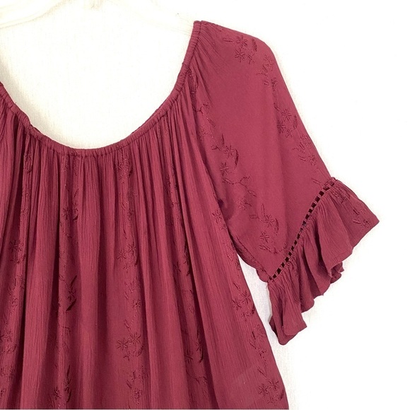 Superdry off shoulder bohemian style top - Picture 6 of 8